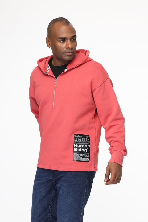 Relax Fit Sweat Shirt Pink - Image 3