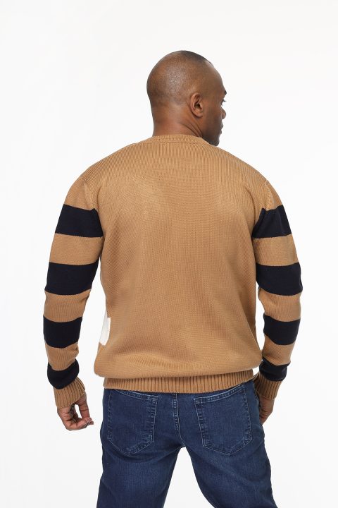 Regular Fit Pullover Beige - Image 4