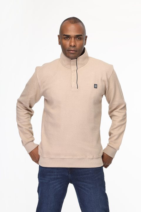 Regular Fit Sweat Shirt Beige