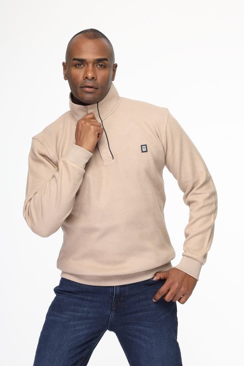 Regular Fit Sweat Shirt Beige - Image 3