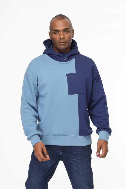 Relax Fit Sweat Shirt Blue