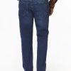 Slim Straight Fit Trousers Jeans Dark Blue - Image 4