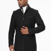 Regular Fit Coat Black - Image 7