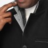 Regular Fit Coat Black - Image 3