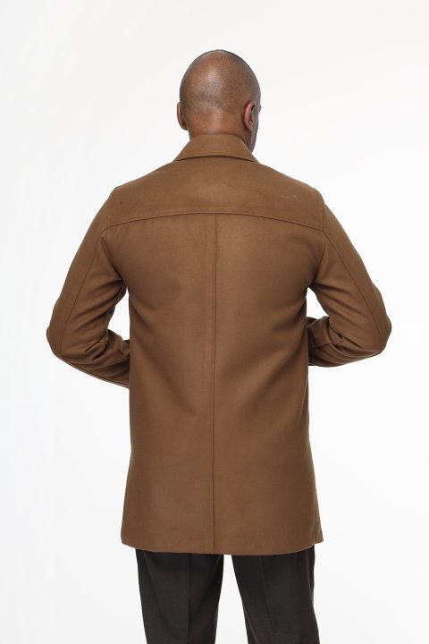 Regular Fit Coat Brown - Image 4