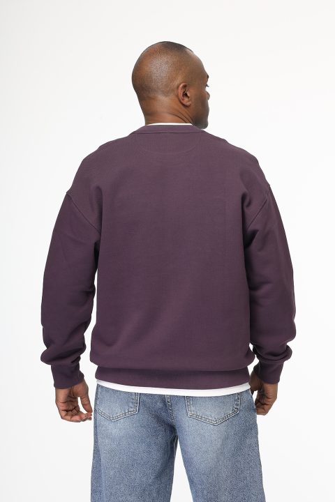 Over Size Sweat Shirt Purple - Image 4