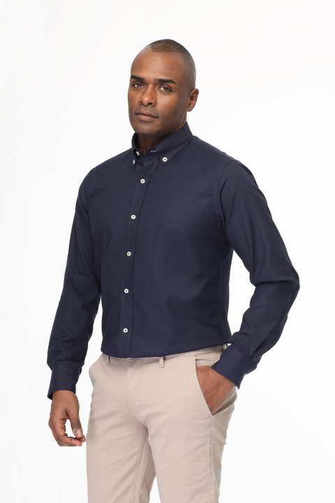 New Fit Shirt Dark Blue - Image 3