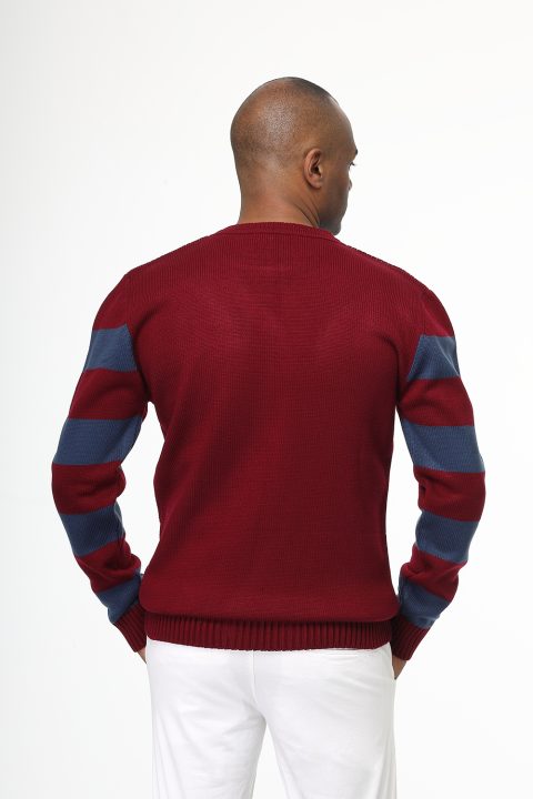 Regular Fit Pullover Maroon - Image 4