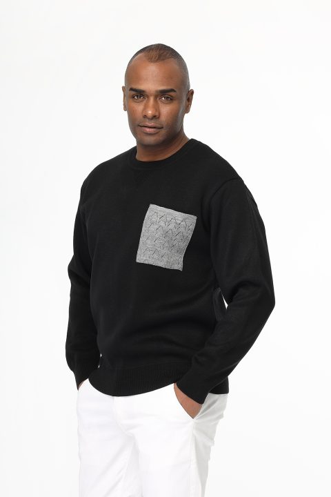 Relax Fit Pullover Black - Image 3