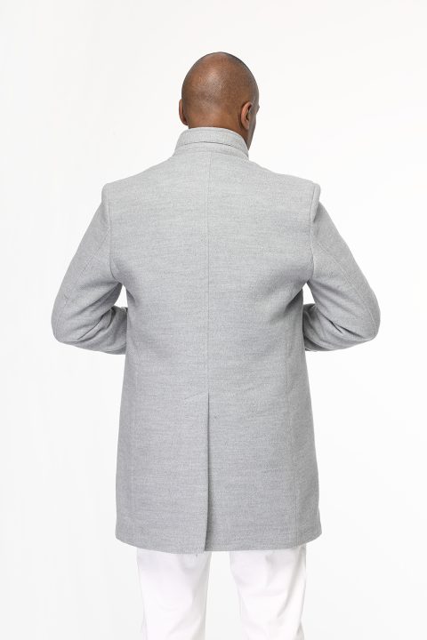 Regular Fit Coat Light Gray - Image 3