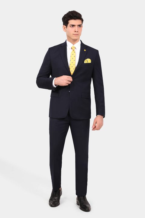 Regular Fit Suit Dark Blue