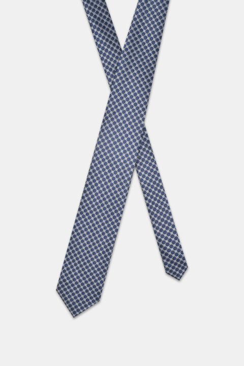 Jacquard Tie 7 cm Dark Blue - Image 2
