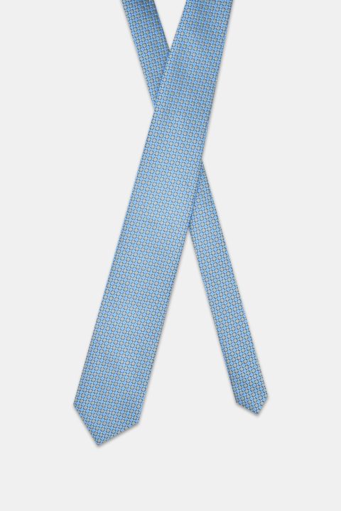 Jacquard Tie 7 cm Light Blue - Image 2