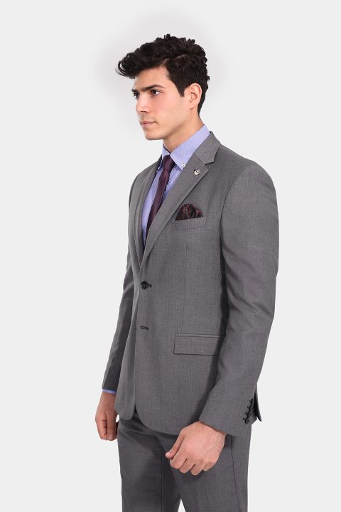 Regular Fit Suit Gray - Image 3