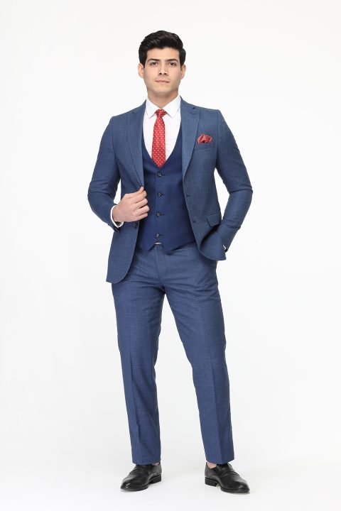 Slim Fit Suit Blue