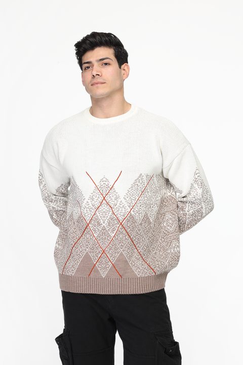 Over Size  Pullover Beige - Image 3