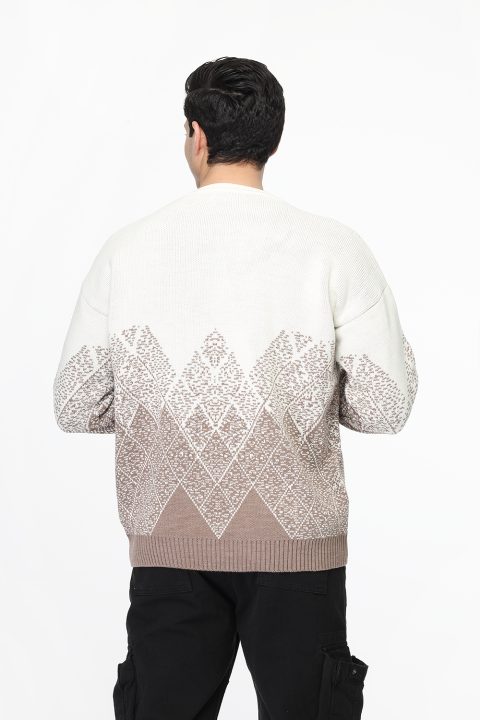 Over Size  Pullover Beige - Image 4