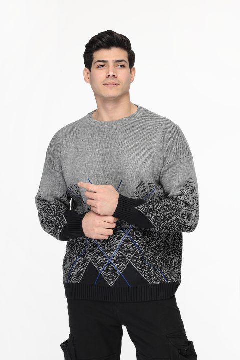 Over Size  Pullover Gray - Image 3