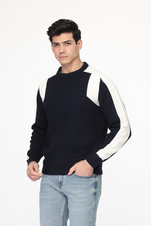 Regular Fit Pullover Dark Blue - Image 3