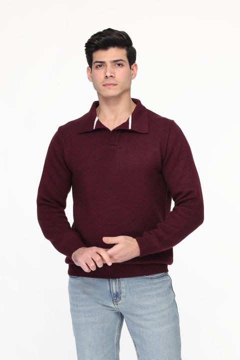 Regular Fit Pullover Maroon