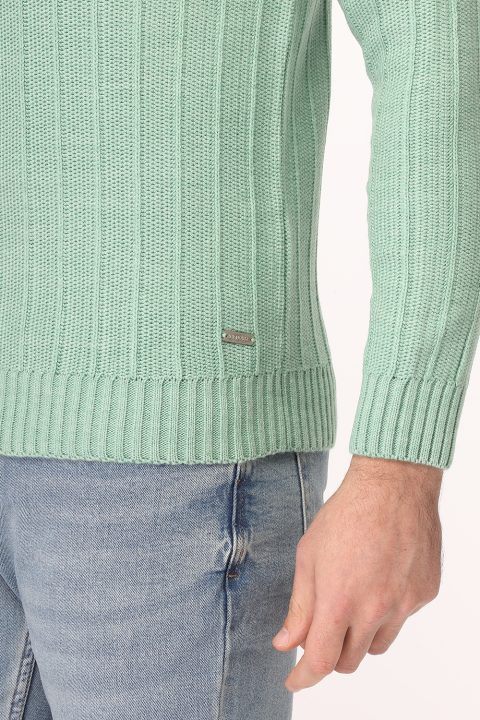 Regular Fit Pullover Light Green - Image 5