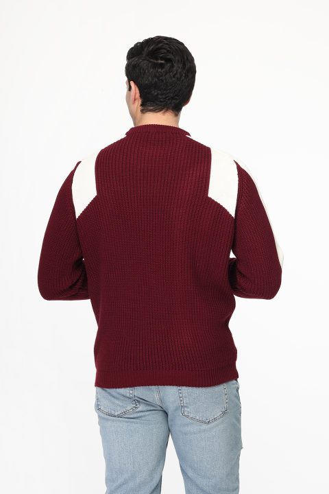 Regular Fit Pullover Maroon - Image 4