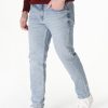 Slim Straight Fit Trousers Jeans Light Blue - Image 3