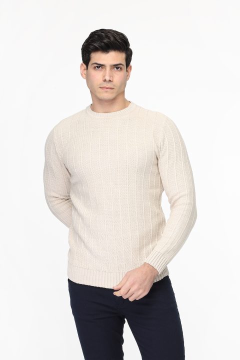 Regular Fit Pullover Beige - Image 3