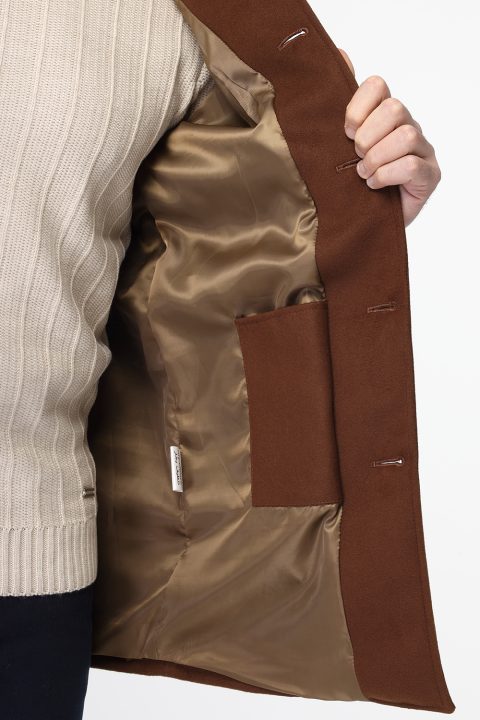 Regular Fit Coat Brown - Image 7