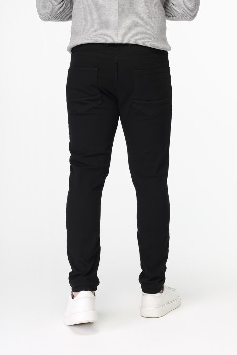 Slim Fit Trousers Jeans Black - Image 4