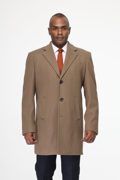 Regular Fit Coat Beige - Image 3