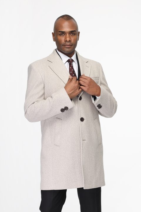 Regular Fit Coat Beige - Image 3