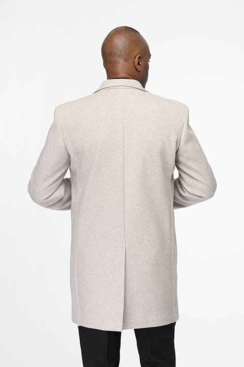 Regular Fit Coat Beige - Image 4