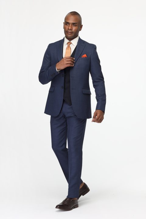 Slim Fit Suit Dark Blue