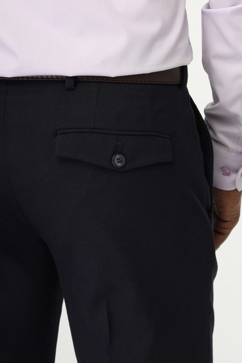 Straight Fit Classic Pants Dark Blue - Image 3