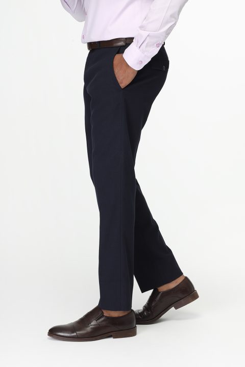 Straight Fit Classic Pants Dark Blue - Image 4