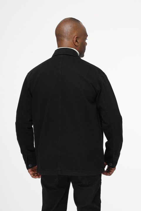 Jacket Gabardine Regular Fit Black - Image 4