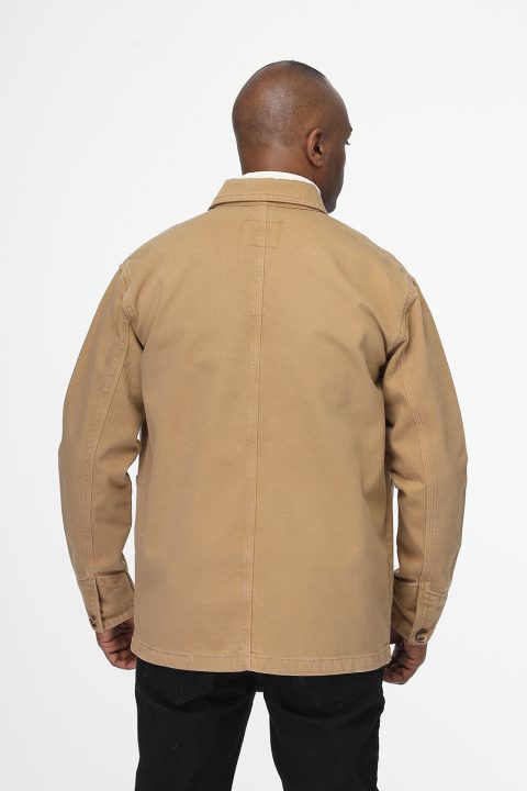 Jacket Gabardine Regular Fit Beige - Image 4