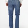 Slim Straight Fit Trousers Jeans Blue - Image 4
