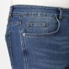 Slim Straight Fit Trousers Jeans Blue - Image 2