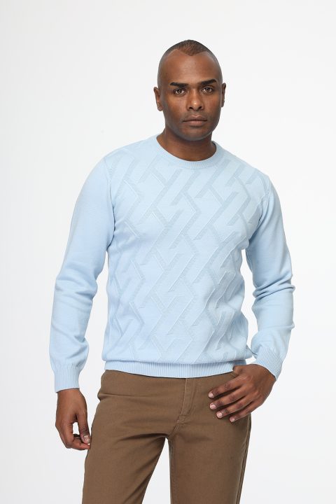 Regular Fit Pullover Light Blue - Image 3