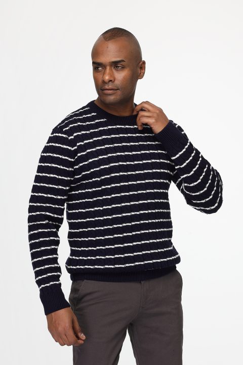 Regular Fit Pullover Dark Blue - Image 3