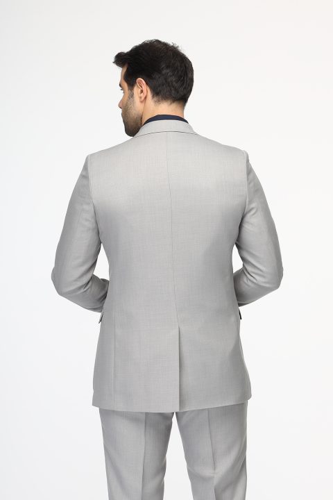 Slim Fit Suit Light Gray - Image 4