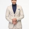 Slim Fit Suit Beige - Image 3