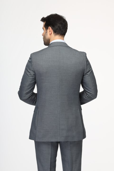 Slim Fit Suit Gray - Image 4