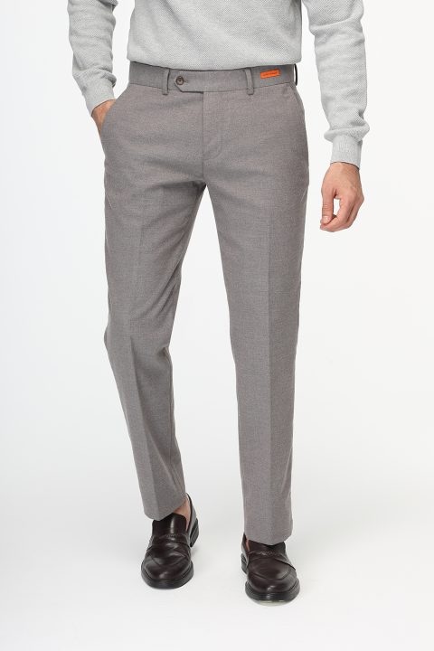 Straight Fit Classic Pants Beige