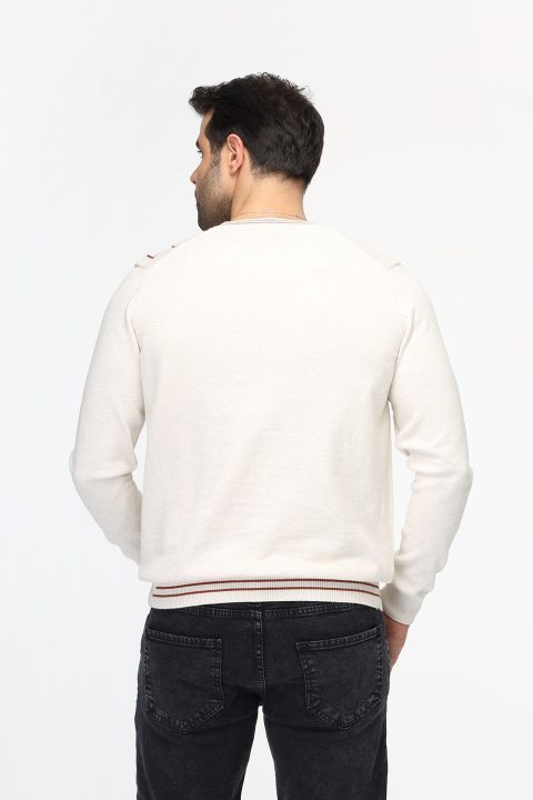 Regular Fit Pullover Beige - Image 3