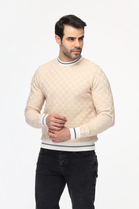 Regular Fit Pullover Beige - Image 3