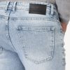 ⁦بنطلون جينز - سليم فيت مستقيم - لبني⁩ - الصورة ⁦5⁩