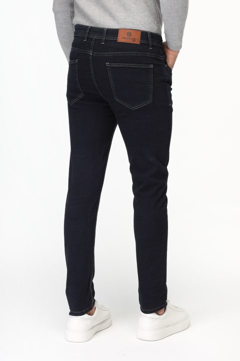 Slim Fit Trousers Jeans Dark Blue - Image 4